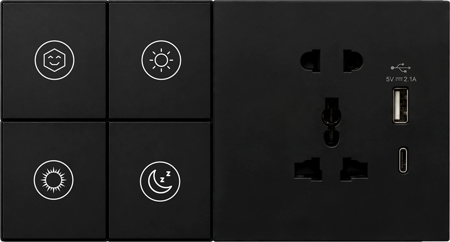 4 Button + Socket